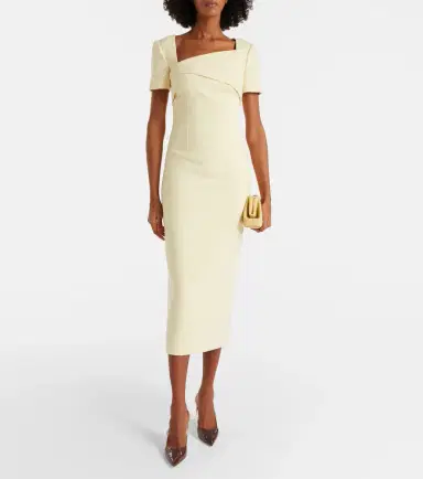 Roland Mouret Draped crêpe cocktail dress | Thumbnail 2 Roland Mouret Draped crêpe cocktail dress | Thumbnail 2