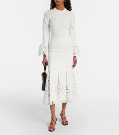 Simkhai Broderie anglaise midi skirt | Thumbnail 5 Simkhai Broderie anglaise midi skirt | Thumbnail 5
