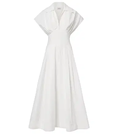 Simkhai Cotton-blend poplin midi dress | Thumbnail 1 Simkhai Cotton-blend poplin midi dress | Thumbnail 1