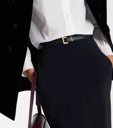 Saint Laurent Cassandre leather belt | Thumbnail 3 Saint Laurent Cassandre leather belt | Thumbnail 3