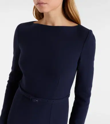Roland Mouret Belted wool crêpe midi dress | Thumbnail 2 Roland Mouret Belted wool crêpe midi dress | Thumbnail 2