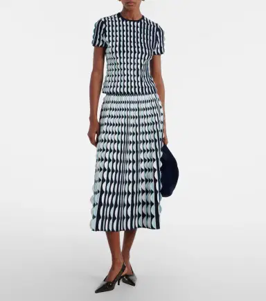 Simkhai Micah knitted scalloped midi skirt | Thumbnail 3 Simkhai Micah knitted scalloped midi skirt | Thumbnail 3