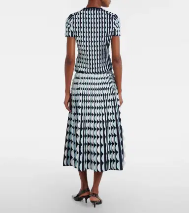 Simkhai Micah knitted scalloped midi skirt | Thumbnail 4 Simkhai Micah knitted scalloped midi skirt | Thumbnail 4