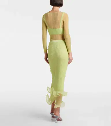 Simkhai Ruffled midi skirt | Thumbnail 5 Simkhai Ruffled midi skirt | Thumbnail 5