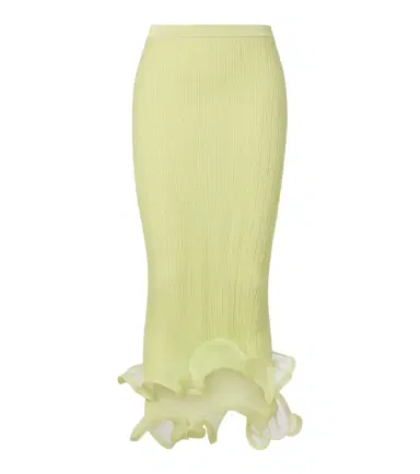 Simkhai Ruffled midi skirt | Thumbnail 1 Simkhai Ruffled midi skirt | Thumbnail 1