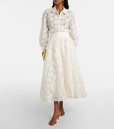 Simkhai Anders cropped floral blouse | Thumbnail 3 Simkhai Anders cropped floral blouse | Thumbnail 3