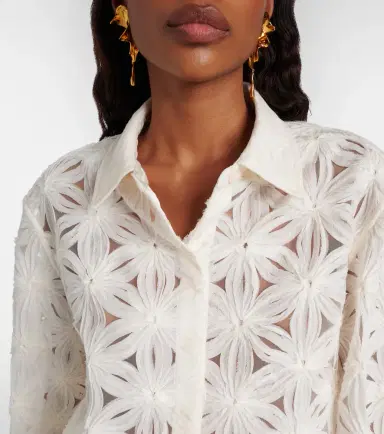 Simkhai Anders cropped floral blouse | Thumbnail 5 Simkhai Anders cropped floral blouse | Thumbnail 5