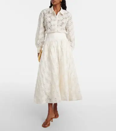 Simkhai Mindy embroidered midi skirt | Thumbnail 6 Simkhai Mindy embroidered midi skirt | Thumbnail 6
