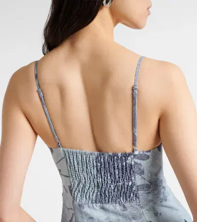 Simkhai Floral linen and cotton bustier dress | Thumbnail 3 Simkhai Floral linen and cotton bustier dress | Thumbnail 3