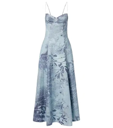 Simkhai Floral linen and cotton bustier dress | Thumbnail 1 Simkhai Floral linen and cotton bustier dress | Thumbnail 1
