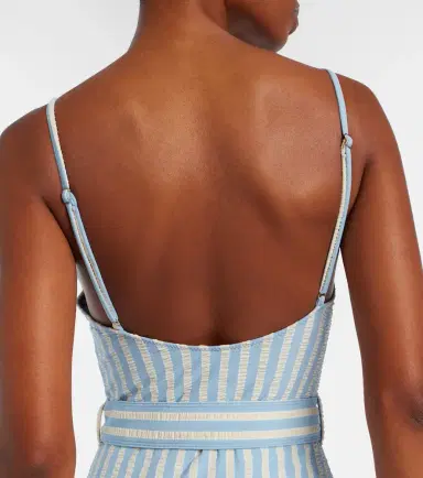 Simkhai Noa belted striped swimsuit | Thumbnail 2 Simkhai Noa belted striped swimsuit | Thumbnail 2