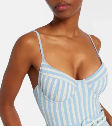 Simkhai Noa belted striped swimsuit | Thumbnail 3 Simkhai Noa belted striped swimsuit | Thumbnail 3