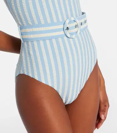 Simkhai Noa belted striped swimsuit | Thumbnail 4 Simkhai Noa belted striped swimsuit | Thumbnail 4