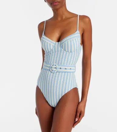 Simkhai Noa belted striped swimsuit | Thumbnail 5 Simkhai Noa belted striped swimsuit | Thumbnail 5