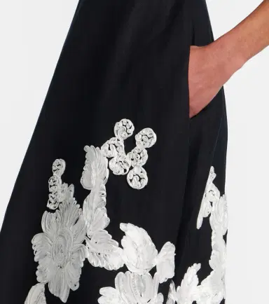 Simkhai Annabella linen-blend midi dress | Thumbnail 5 Simkhai Annabella linen-blend midi dress | Thumbnail 5