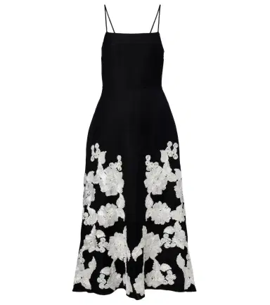 Simkhai Annabella linen-blend midi dress | Thumbnail 1 Simkhai Annabella linen-blend midi dress | Thumbnail 1