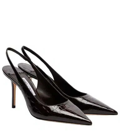 Jimmy Choo Love croc-effect leather slingback pumps | Thumbnail 1 Jimmy Choo Love croc-effect leather slingback pumps | Thumbnail 1