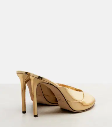 Jimmy Choo Brigitte 100 mirrored leather mules | Thumbnail 4 Jimmy Choo Brigitte 100 mirrored leather mules | Thumbnail 4