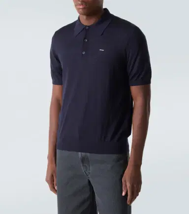 Prada Logo virgin wool polo shirt | Thumbnail 2 Prada Logo virgin wool polo shirt | Thumbnail 2