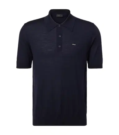 Prada Logo virgin wool polo shirt | Thumbnail 1 Prada Logo virgin wool polo shirt | Thumbnail 1