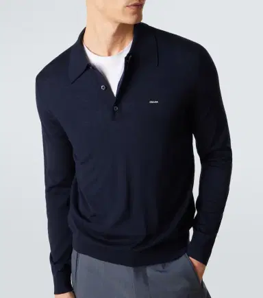 Prada Virgin wool polo sweater | Thumbnail 3 Prada Virgin wool polo sweater | Thumbnail 3