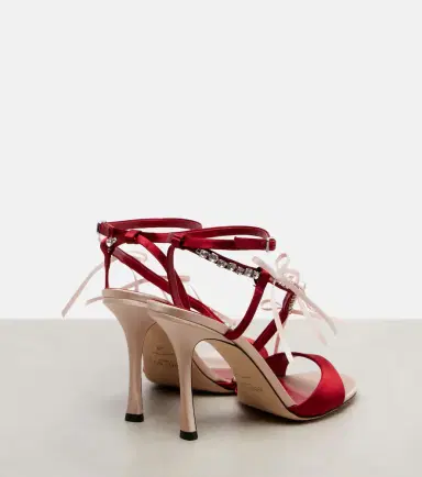 Jimmy Choo Lula 100 embellished satin sandals | Thumbnail 3 Jimmy Choo Lula 100 embellished satin sandals | Thumbnail 3