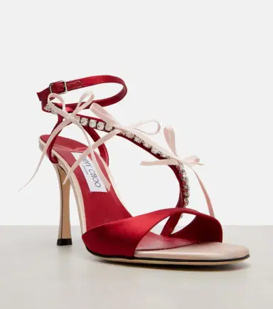 Jimmy Choo Lula 100 embellished satin sandals | Thumbnail 4 Jimmy Choo Lula 100 embellished satin sandals | Thumbnail 4