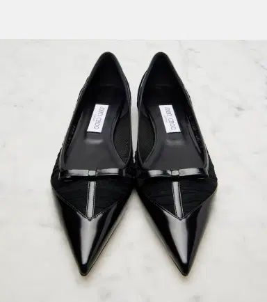 Jimmy Choo Love leather-trimmed mesh ballet flats | Thumbnail 4 Jimmy Choo Love leather-trimmed mesh ballet flats | Thumbnail 4
