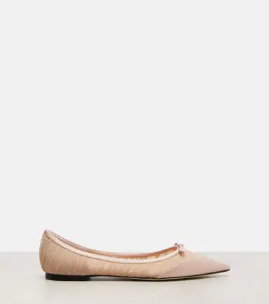 Jimmy Choo Love mesh and satin ballet flats | Thumbnail 4 Jimmy Choo Love mesh and satin ballet flats | Thumbnail 4