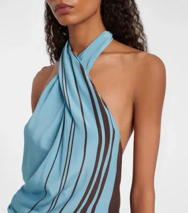 SIR Rioja striped silk crêpe maxi dress | Thumbnail 2 SIR Rioja striped silk crêpe maxi dress | Thumbnail 2