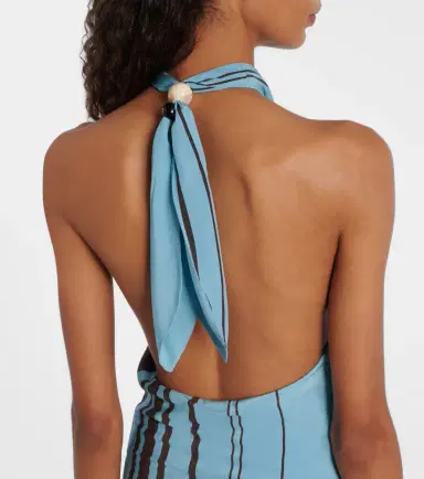 SIR Rioja striped silk crêpe maxi dress | Thumbnail 5 SIR Rioja striped silk crêpe maxi dress | Thumbnail 5