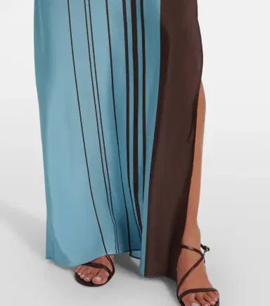 SIR Rioja striped silk crêpe maxi dress | Thumbnail 6 SIR Rioja striped silk crêpe maxi dress | Thumbnail 6