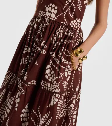 Poupette St Barth Milena printed tiered maxi dress | Thumbnail 2 Poupette St Barth Milena printed tiered maxi dress | Thumbnail 2