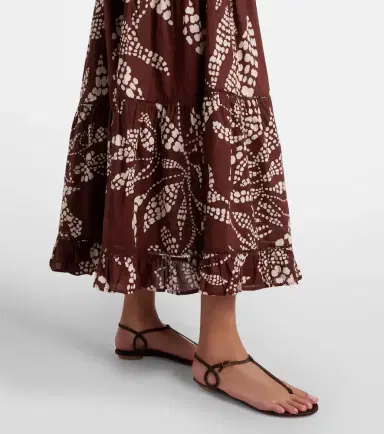 Poupette St Barth Milena printed tiered maxi dress | Thumbnail 4 Poupette St Barth Milena printed tiered maxi dress | Thumbnail 4