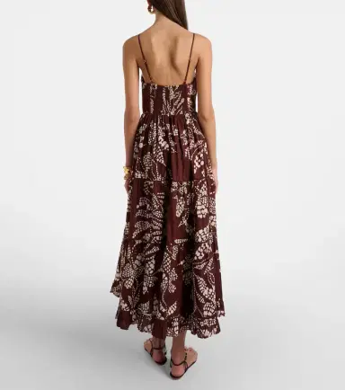 Poupette St Barth Milena printed tiered maxi dress | Thumbnail 5 Poupette St Barth Milena printed tiered maxi dress | Thumbnail 5