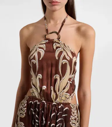 Poupette St Barth Isore printed halterneck maxi dress | Thumbnail 4 Poupette St Barth Isore printed halterneck maxi dress | Thumbnail 4