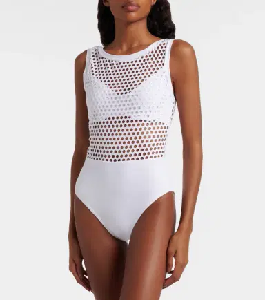 Karla Colletto Aster open-knit swimsuit | Thumbnail 3 Karla Colletto Aster open-knit swimsuit | Thumbnail 3
