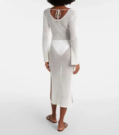 Melissa Odabash Casey open-knit midi dress | Thumbnail 2 Melissa Odabash Casey open-knit midi dress | Thumbnail 2