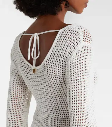 Melissa Odabash Casey open-knit midi dress | Thumbnail 4 Melissa Odabash Casey open-knit midi dress | Thumbnail 4