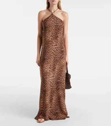 Melissa Odabash Sage leopard-print halterneck maxi dress | Thumbnail 2 Melissa Odabash Sage leopard-print halterneck maxi dress | Thumbnail 2