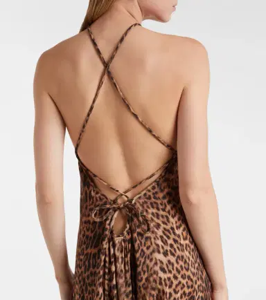 Melissa Odabash Sage leopard-print halterneck maxi dress | Thumbnail 3 Melissa Odabash Sage leopard-print halterneck maxi dress | Thumbnail 3