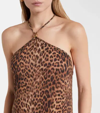 Melissa Odabash Sage leopard-print halterneck maxi dress | Thumbnail 6 Melissa Odabash Sage leopard-print halterneck maxi dress | Thumbnail 6