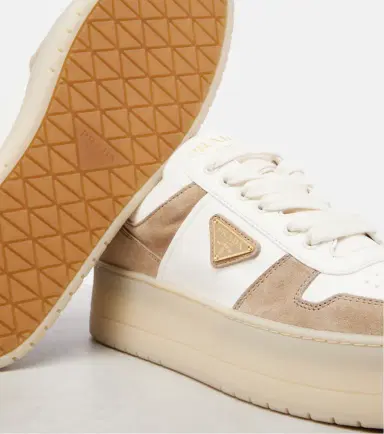 Prada Downtown Bold leather platform sneakers | Thumbnail 4 Prada Downtown Bold leather platform sneakers | Thumbnail 4