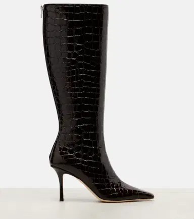 Jimmy Choo Agathe 85 croc-effect leather knee-high boots | Thumbnail 4 Jimmy Choo Agathe 85 croc-effect leather knee-high boots | Thumbnail 4