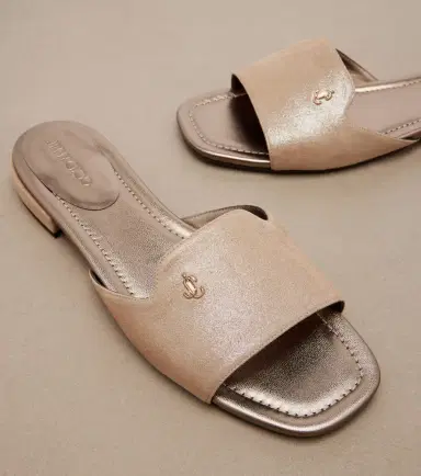 Jimmy Choo Dina leather slides | Thumbnail 2 Jimmy Choo Dina leather slides | Thumbnail 2