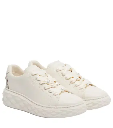 Jimmy Choo Diamond Light Maxi leather sneakers | Thumbnail 1 Jimmy Choo Diamond Light Maxi leather sneakers | Thumbnail 1