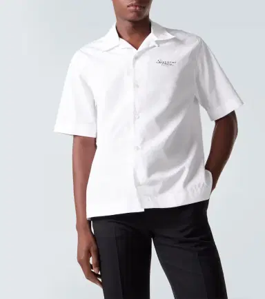 Givenchy Logo cotton poplin bowling shirt | Thumbnail 3 Givenchy Logo cotton poplin bowling shirt | Thumbnail 3