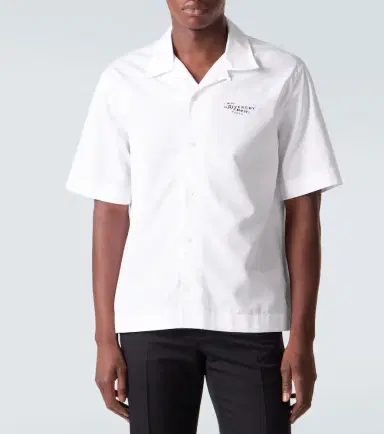 Givenchy Logo cotton poplin bowling shirt | Thumbnail 4 Givenchy Logo cotton poplin bowling shirt | Thumbnail 4