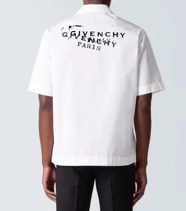 Givenchy Logo cotton poplin bowling shirt | Thumbnail 5 Givenchy Logo cotton poplin bowling shirt | Thumbnail 5
