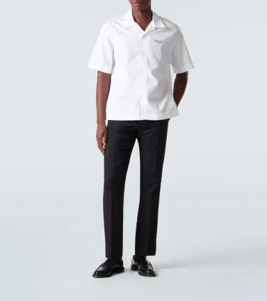 Givenchy Logo cotton poplin bowling shirt | Thumbnail 6 Givenchy Logo cotton poplin bowling shirt | Thumbnail 6